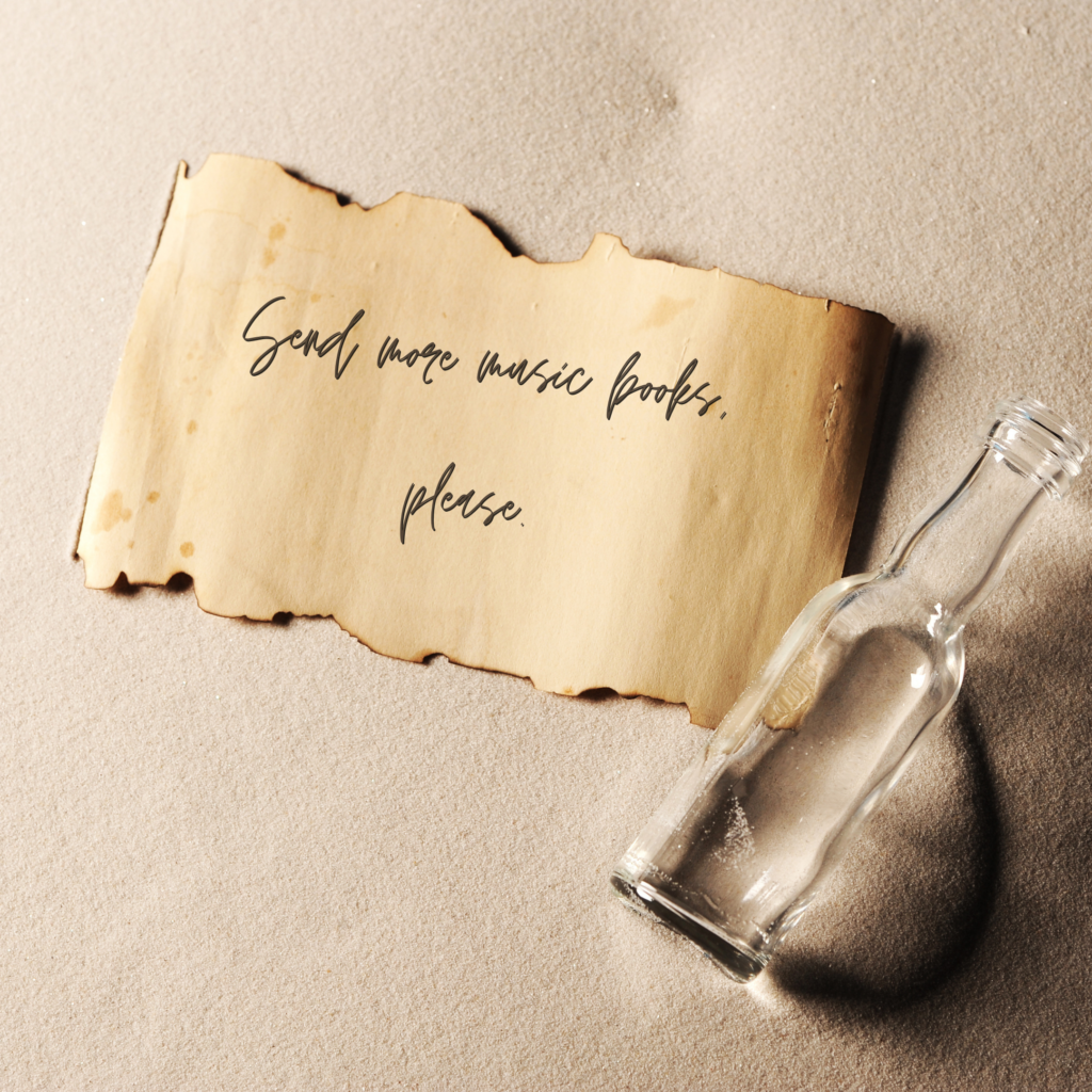 Message in a bottle - Send More Music - Any Old Music